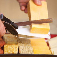 Clever Cutter- 2 in 1 Food Chopper/Slicer/Dicer Vegetable and Fruit Cutter Kitchen/Scissors Knife Board